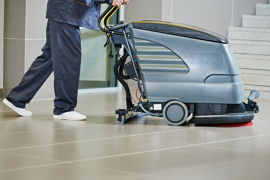 Floor care and cleaning services with washing machine in superma